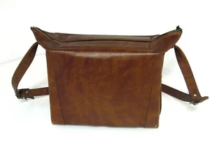 Estuche de cuero vintage para cámara bolso con correa ajustable marrón fotografía - Imagen 1 de 3