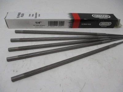 5 limas para motosierra Oregon 70501 1/4" 6,4 mm limas para afilar motosierra 1/4 Foto 1 de 4