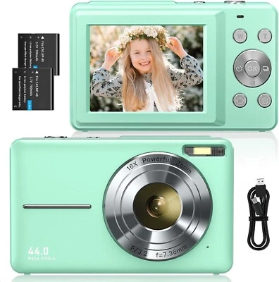 Digitalkamera Fotokamera Tragbar FHD 1080P 44MP 16x Digitalzoom Zubehörpaket C29 - Bild 1 von 4