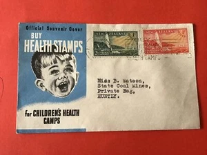 New Zealand Health Stamps Childrens Health Camps Stamp Cover R45733 - Picture 1 of 3