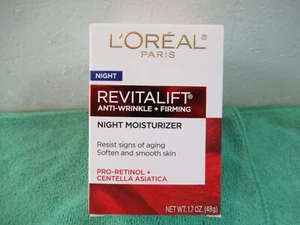 L'Oreal Paris Revitalift Crema Idratante Notte Antirughe Rassodante, 1,7 oz - Foto 1 di 7