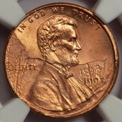 1993 NGC MS66 RD Struck Thru Struck Fragment Cent Mint Error Multiple Dates Wow - Image 1 of 4