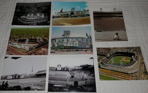 Tiger Stadium Eight 8 DIFFERENT Postcards Detroit Tigers Navin Field Note Cards Cover