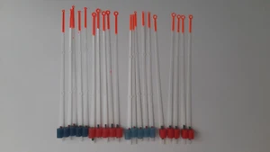 20 pièces 5*4 type pêche sur glace ressort bobbers indicateurs test lavan 0,1-0,7gr 13 cm - Photo 1 sur 24