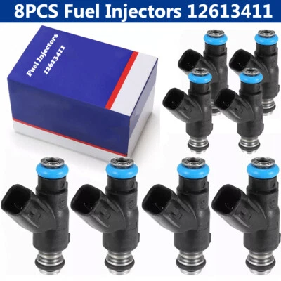 Inyectores de combustible originales (8) OEM para ACDelco GMC Chevrolet 4,8 L 5,3 L 6,0 L 12613411 Foto 1 de 4
