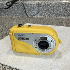 Vivitar ViviCam 8400 8.1 MP Digitalkamera Gelb Unterwasserkamera. Funktioniert. - Bild 1 von 11