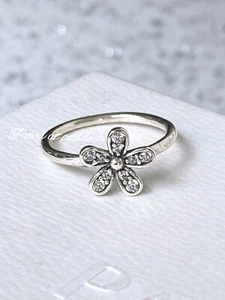 Authentic Pandora Dazzling Daisy Ring In Gift Box 50 Size 5 - Picture 1 of 3