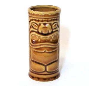 Tiki Mug Brown Cocktail Cup Accoutrements Ceramic - Picture 1 of 4