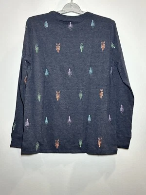 Boys' Printed Rocket Long Sleeve T-Shirt - Cat & Jack Large 12/14 Husky - Image 1 of 2