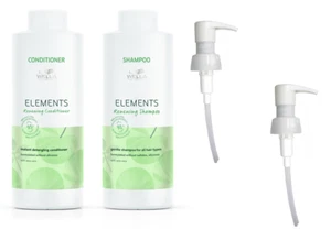 Wella Elements Shampoo 1000ml and Conditioner 1000ml + Pumps FREE P&P - Picture 1 of 3