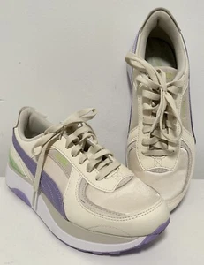 Puma Sneaker Damen 9,5 Cruise Rider Nu Satin Schnürschuhe weiß Freizeitschuhe - Bild 1 von 16