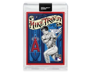 2020 TOPPS PROJECT 2020 #400 MIKE TROUT - BY MISTER CARTOON - Picture 1 of 2