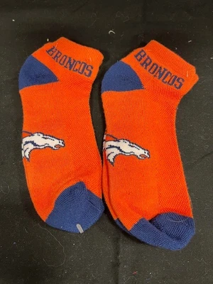Calcetines al tobillo Denver Broncos para dama naranja medianos 2 pares Foto 1 de 2