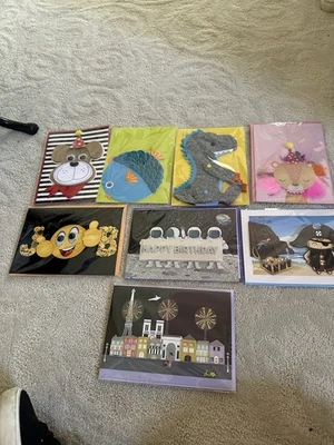 Lot Of 8 Burgoyne Cards 3 D Child’s Birthday And One Travel New Sealed - Image 1 of 4