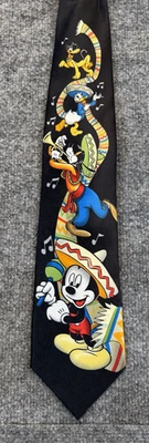 Corbata de personaje Disney Mickey Unlimited vintage hecha en Corea Foto 1 de 4