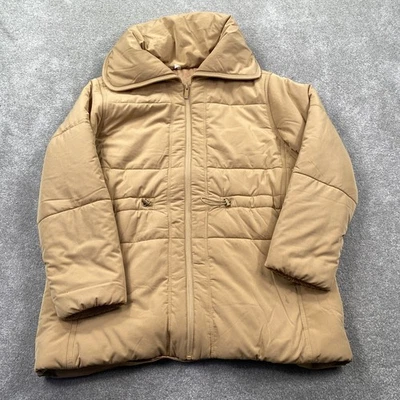 Chaqueta acolchada Travis Mathew Mont Blanc caqui cremallera completa cuello talla L Foto 1 de 4