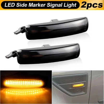 2x Luces de señalización lateral LED ámbar con lente ahumada para Land Rover LR2 08-15 Foto 1 de 4