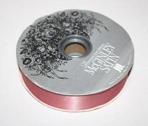 Cinta de satén de acetato malva McGinley Mills de 1,3" de ancho carrete de 100 yardas Nuevo de Lote Antiguo - Imagen 1 de 6