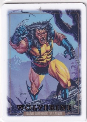 2024 Marvel Masterpieces ’92 Platinum #94 Wolverine Metallurgy Case Hit SSP - Image 1 of 2