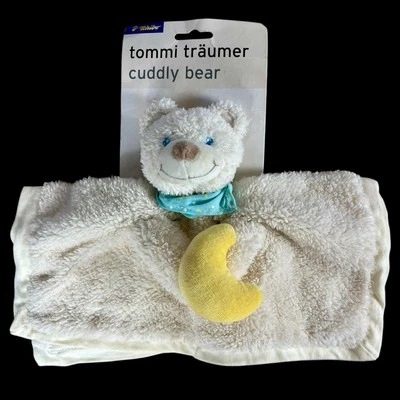 German Cuddly Bear Moon Lovey Security Blanket Stuffed Teddy Tommi Traumer Plush - Image 1 of 4