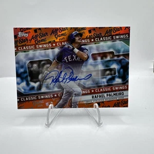 2025 Topps MLB All Star Game- Orange Rafael Palmeiro Classic Swings Auto /25 - Picture 1 of 3
