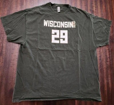 Рубашка мужская Gildan Wisconsin Herd Alex Antetokounmpo 2XL зеленая - Изображение 1 из 4