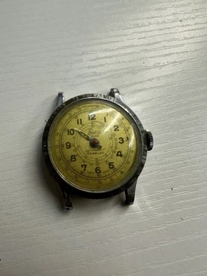 Reloj cronógrafo deportivo Basis vintage cuerda manual para pieza/reparación sin probar Foto 1 de 4