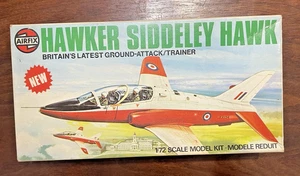 Vintage 1976 AIRFIX Hawker Siddeley Hawk Trainer 1/72 Scale Model #03026-1 - Picture 1 of 6