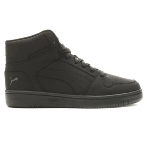 PUMA Rebound Layup Nubuck High Top Mens Black Sneakers Casual Shoes 39890701 - Picture 1 of 6