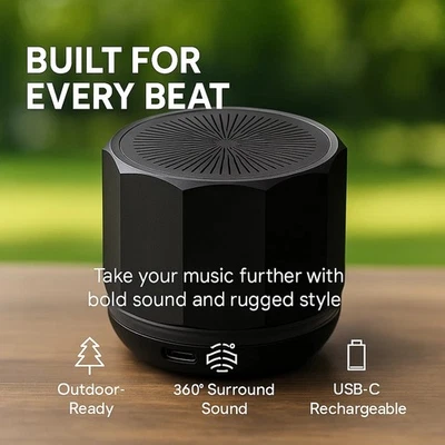 RIGWIG Neues AngebotNeuer tragbarer Bluetooth Bass Lautsprecher lauter Sound USB-C