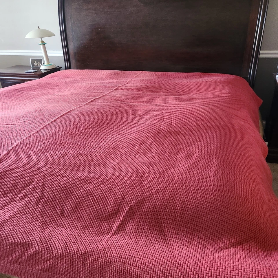 Colcha PINE CONO HILL Queen roja cesta tejido fundas B Smith retazos ropa de cama hogar Foto 1 de 4