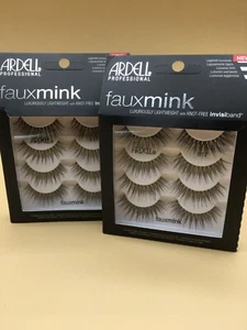 ARDELL PROFESSIONAL FAUX MINK 817 BLACK LASHES Knot-Free Invisiband (2 BOXES) - Bild 1 von 5