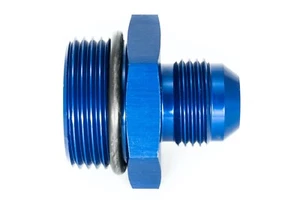 Gewindeadapter ORB 16 zu Dash 10 / -10AN / JIC 10 Blau eloxiert 7/8 - 14UNF - Picture 1 of 3