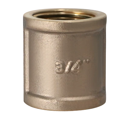 Paquete de 5 XFITTING 3/4" FIP x 3/4" FIP Acoplamiento, Hembra NPT Acoplamiento de Latón Foto 1 de 4