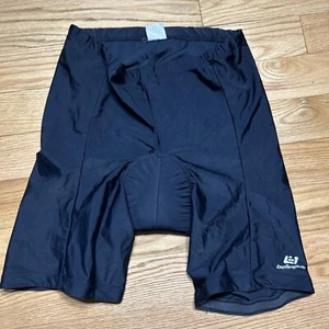 BELLWETHER Cycle Shorts Size X-LARGE Nylon Spandex BLACK with RED CONTOUR PAD - Picture 1 of 4