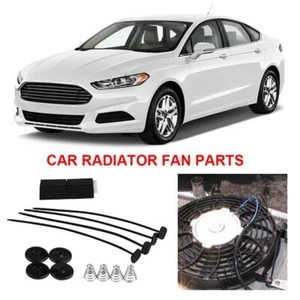 NEW ELECTRIC FAN TIE BELT CLIPS BRACKET MOUNTING KIT RADIATOR RADIATOR C0V6 - Picture 1 of 12