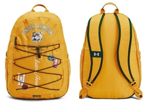 UA Backpack Kids Under Armour Hustle Sport Golden Yellow Hiking School Pack NWT - Picture 1 of 8