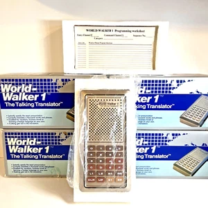Traduttore Elettronico Vintage (4) World Walker 1 In Scatole Originali RETRO TRAVEL FUN - Foto 1 di 10
