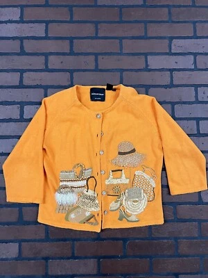 Cárdigan suéter vintage Michael Simon 2001 para mujer bolsos medianos raros Foto 1 de 4