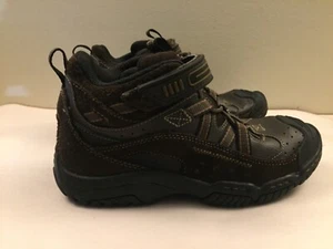 Sperry Top Sider Treadster Brown Leather Hiking Boots YB31944F Boys Size 4 - Picture 1 of 13
