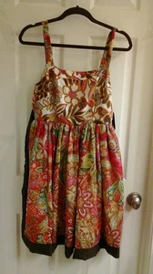DIMRI I Kleid Damen Gr. Small Mehrfarbig Gefüttert Blumen Paisley, Träger, Neu ohne Etikett - Bild 1 von 3