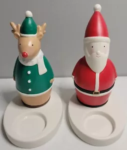 PartyLite Nick & Judy Christmas Tealight Holders (Retired) P22C/P91371 (NEW) - Picture 1 of 5