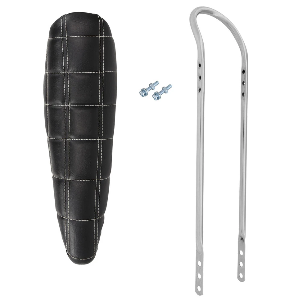 Assento banana costurado diamante 20" original OG LOWRIDER 2 preto com cromo SissyBar - Imagem 1 de 1