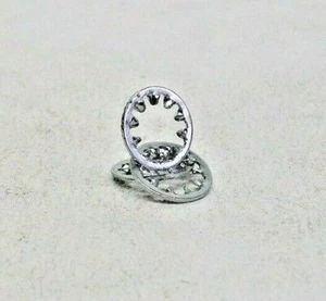 BOX OF 500! NEW 1/4" INTERNAL TOOTH LOCK WASHERS STEEL/ZINC FREE SHIPPING NH - Picture 1 of 6