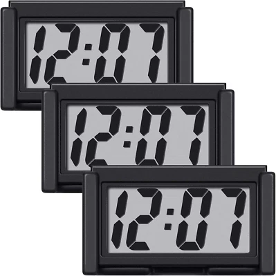 3 Pcs Mini Digital Clock Small Magnetic Digital Clock Stick on Battery Operated - Image 1 of 4