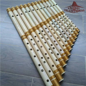 Suling - Flauta de bambú indonesia hecha a mano para Dangdut conjunto de 13 calidad premium - Imagen 1 de 3