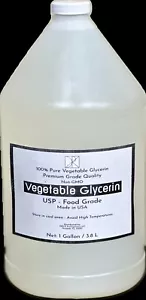 Vegetable Glycerin Bulk 1 Gallons 10.5 lbs. USP 99.9 % Pure Food Grade Liquid - Picture 1 of 2