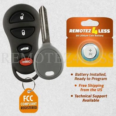 Keyless Entry Remote for 1998 1999 2000 Chrysler 300M Fob Car Key - Image 1 of 4