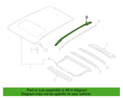 NOVO 2017-2018 Nissan Rogue Sport rack de teto 73820-6MA0A - Imagem 1 de 4