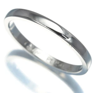 Auth Cartier Ring Ballerine Wedding Band EU53 950 Platinum - Picture 1 of 3